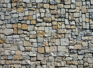 Surface of the stone wall for background and wallpaper