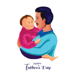 Happy Father's day greeting card background