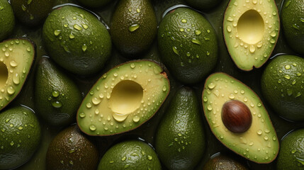 avocado on the table. Generative Ai