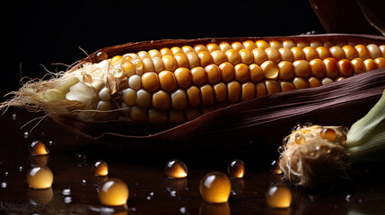 close up of corn. Generative Ai