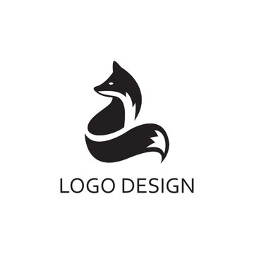 cute fox for logo company design