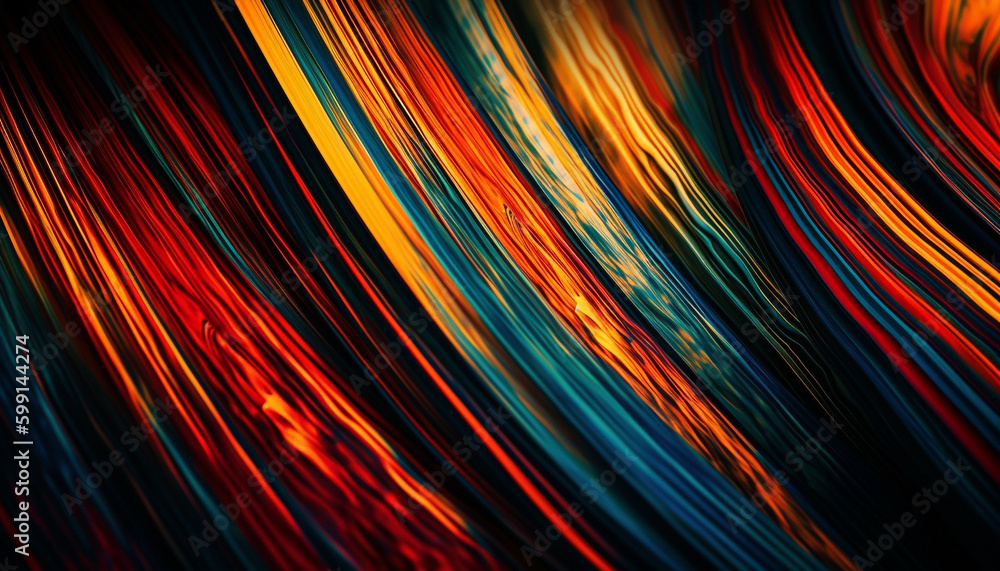 Poster glowing abstract backdrop igniting vibrant wave pattern generated by ai