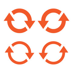 Arrow reload, refresh, loop, direction, rotate icon isolated.