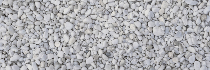White Pebbles Stone for Background or Wallpaper.