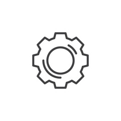 Settings gear line icon