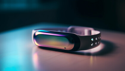 Futuristic eyeglasses watch virtual reality simulator movie generated by AI