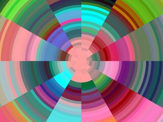 Colorful circles, spectrum, wheel, chart, abstract background