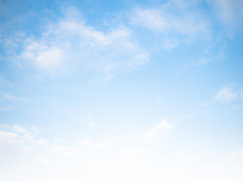 Blue Sky Cloud Background,View Clear Sunny Winter Summer Texture Horizon,Light Bright Nature Image Spring White Cloudy Day  beauty Bacdrop.Zeor Cabon and Environment concept.