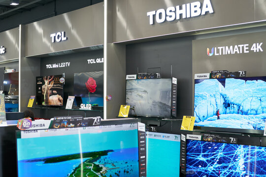 PATTAYA, THAILAND - CIRCA APRIL, 2023: goods on display at Power Buy store in Central Pattaya (CentralFestival Pattaya Beach) shopping mall.