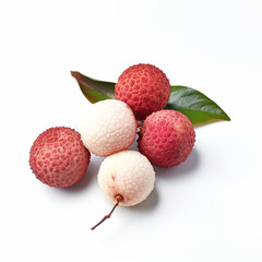A bunch of lychee fruit Generative AI Generated