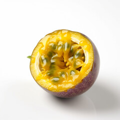 A yellow passion fruit Generative AI Generated