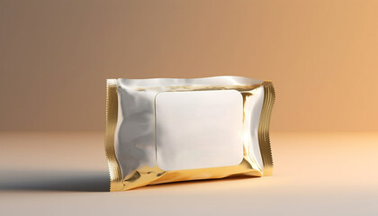 Gourmet chocolate packaging, shiny and fresh design generated by AI