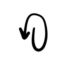 Obraz premium arrow doodle