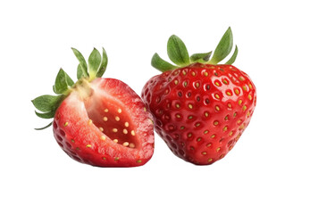 strawberry isolated transparent background. PNG