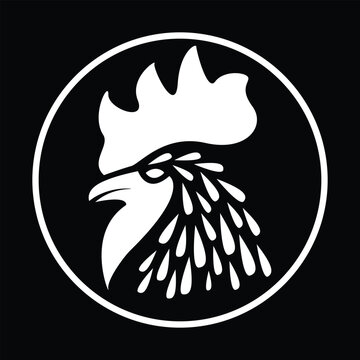 chicken logo black and white - Google Search | Peinture abstraite bleu, Le  coq sportif logo, Coq