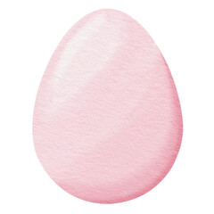 Pink Watercolor easter egg.