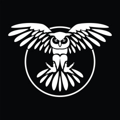 Owl Vector Logo, vector illustration
