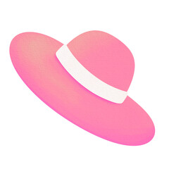 Pink Watercolor Sun hat.	