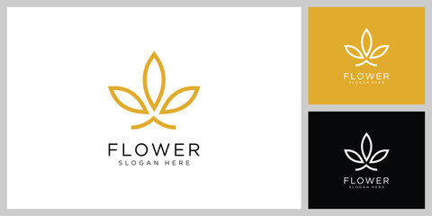 Fototapeta na wymiar flower nature logo design template vector