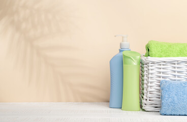 Body care items and bathroom towels