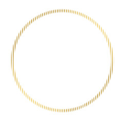 Gold circle frame.	
