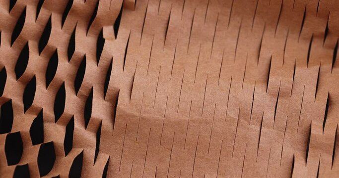 Decorative craft paper with cuts for packaging and decoration, decorative paper close-up is used to decorate flowers and other gifts
