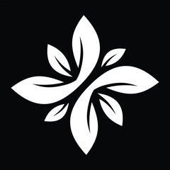 Petals Maroon Leaves Symmetry Flower Mandala Vector
