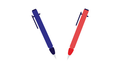 Cute colorful pen and cute patterns.