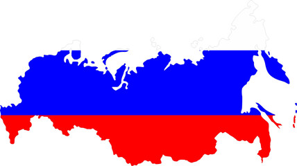 Russia flag map shape 2023050328