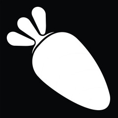 Carrot vegetable Icon vector