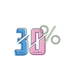 Number 30 Discount Icon