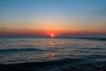 Fototapeta premium sunset in the sea