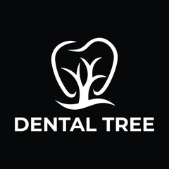 Dental Tree Logo vector Template
