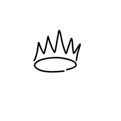 Crown Doodle Icon 