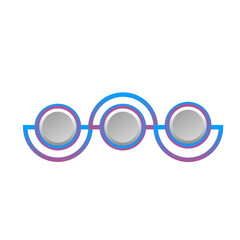 Fototapeta premium 3D Circle Infographic