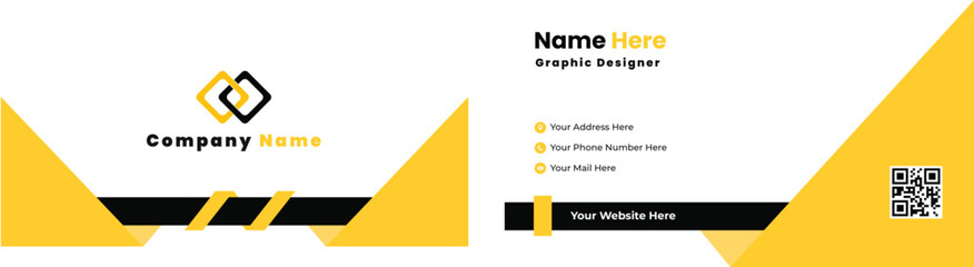 Realistic Orange Business Card Mockup for Your Branding