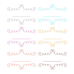 Fototapeta premium WEDDING DAY ORNAMENTAL LABELS, TAGS COLLECTION ISOLATED ON WHITE