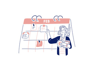 Email Productivity Illustration Work Working Employee Teamwork Company Startup Office Remote WFH schedule checklist task automation group discussion problem solving collaboration collaborative  Share 