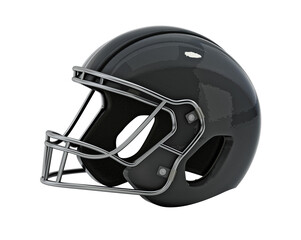 Football helmet isolated on transparent background. 3D illustration