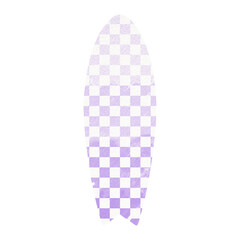 Purple watercolor surfboard.	
