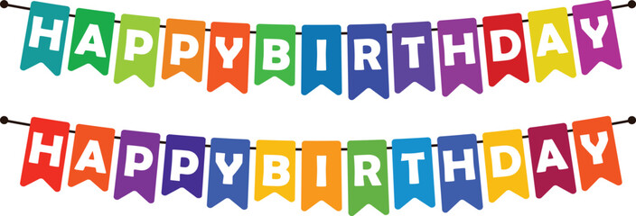 Happy birthday vector transparent background	