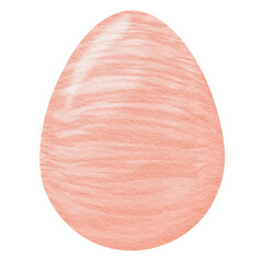 Orange Watercolor easter egg.