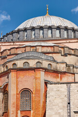 Fototapeta na wymiar Santa sofia mosque. Historic landmark place in Istanbul, Turkey