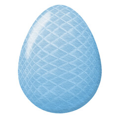 Blue Watercolor easter egg.