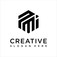 PMI Letter Logo Design Template