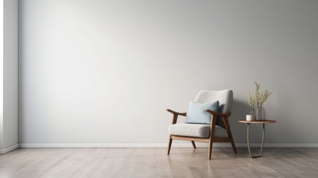 Contemporary Interior Design Background. Modern Home. Generative AI.