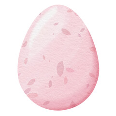 Pink Watercolor easter egg.