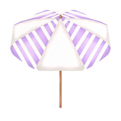 Purple Watercolor beach umbrella.