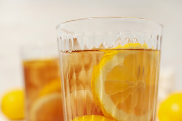 Ice tea - drink for refreshing in hot summer weather