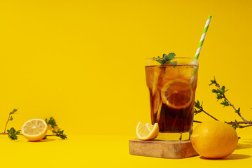 Ice tea - drink for refreshing in hot summer weather